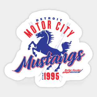 Detroit Motor City Mustangs Sticker